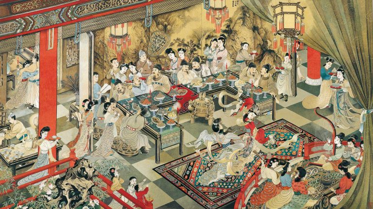 Embroidery of Hou-Hsi Tseng’s Night Banquet