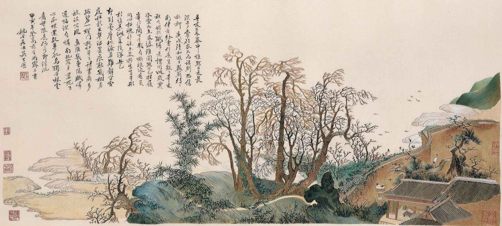 35.繡吳歷〈興福庵感舊圖〉